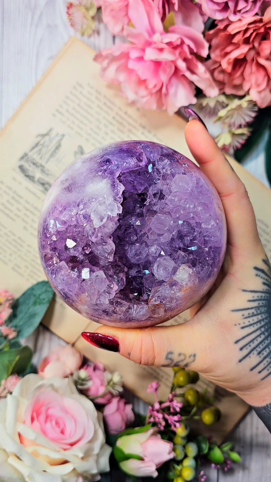 Pink Amethyst Sphere CS149