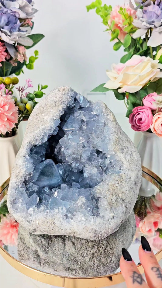 HUGE Celestite Cluster from Madagascar