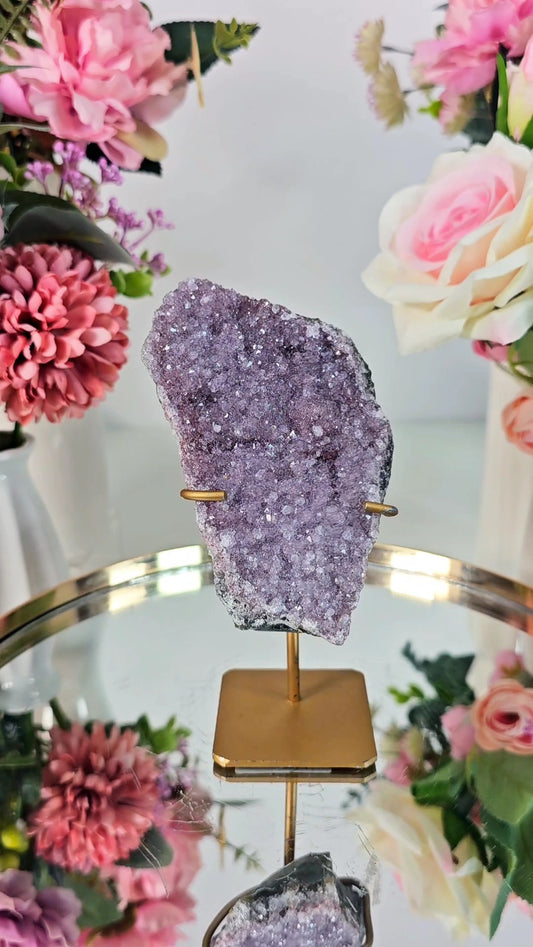 Lavender Amethyst on Stand