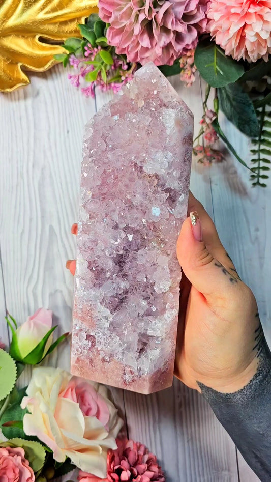 Pink Amethyst tower CT290