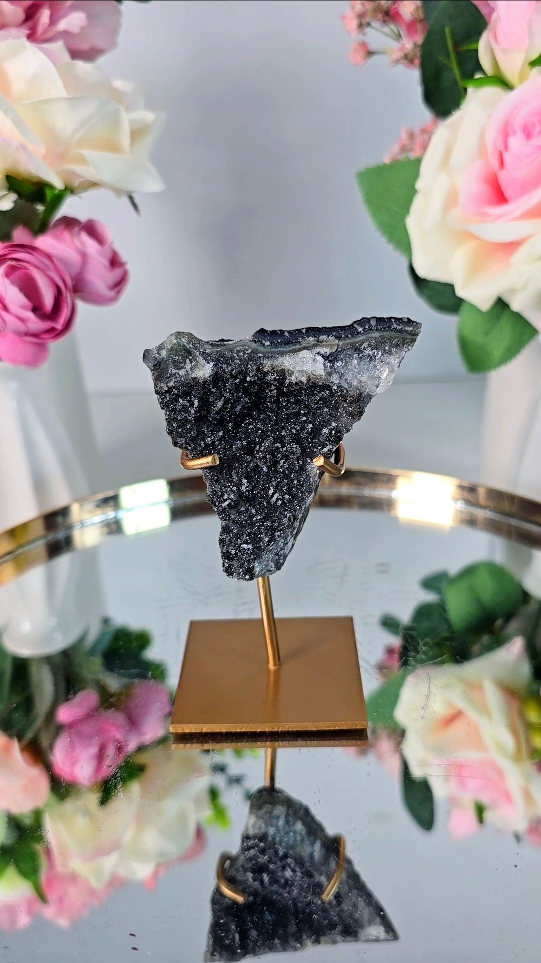 Flower Amethyst on Stand FL10