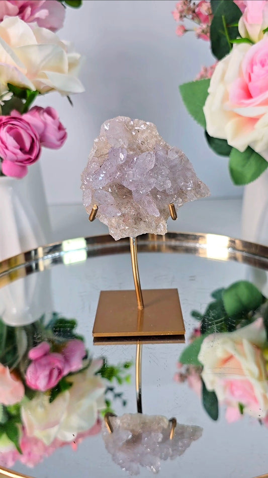 Flower Amethyst on Stand FL11