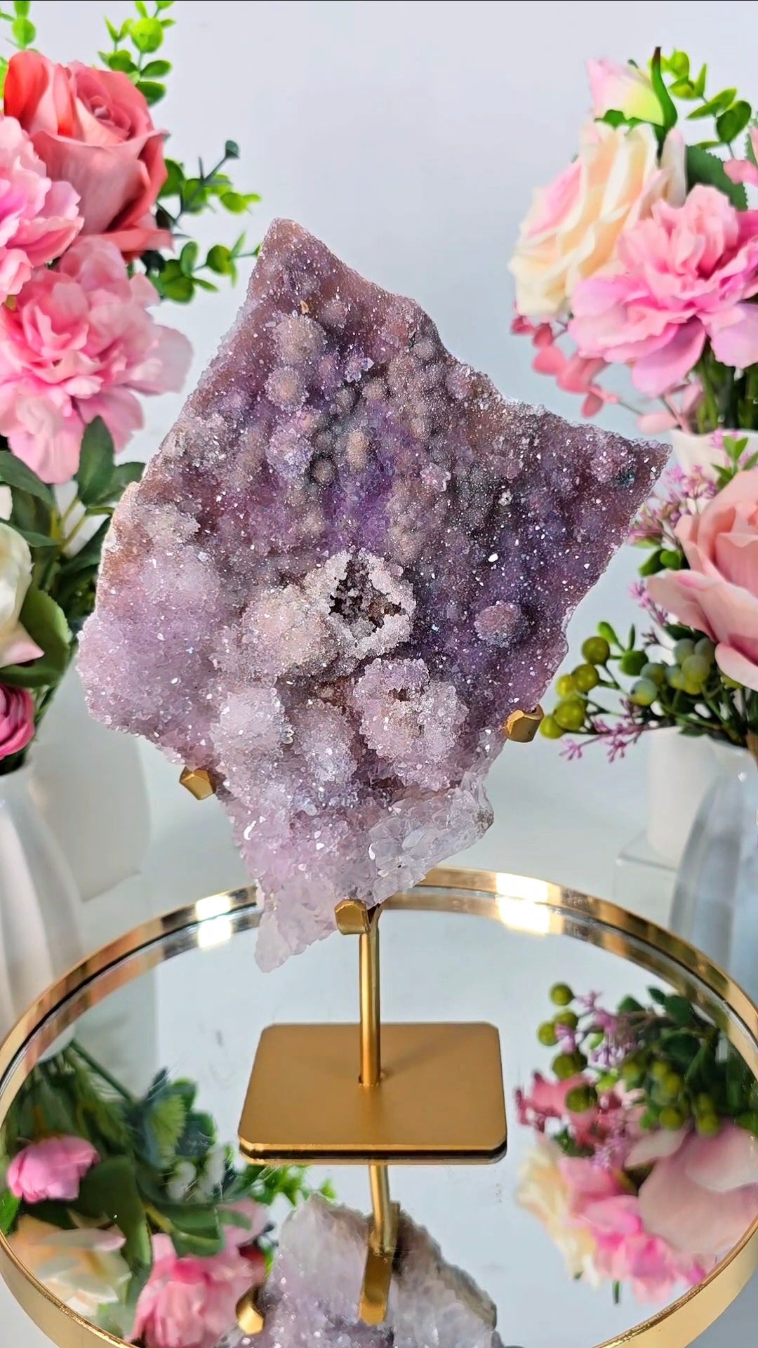 Flower Amethyst on Stand FL19