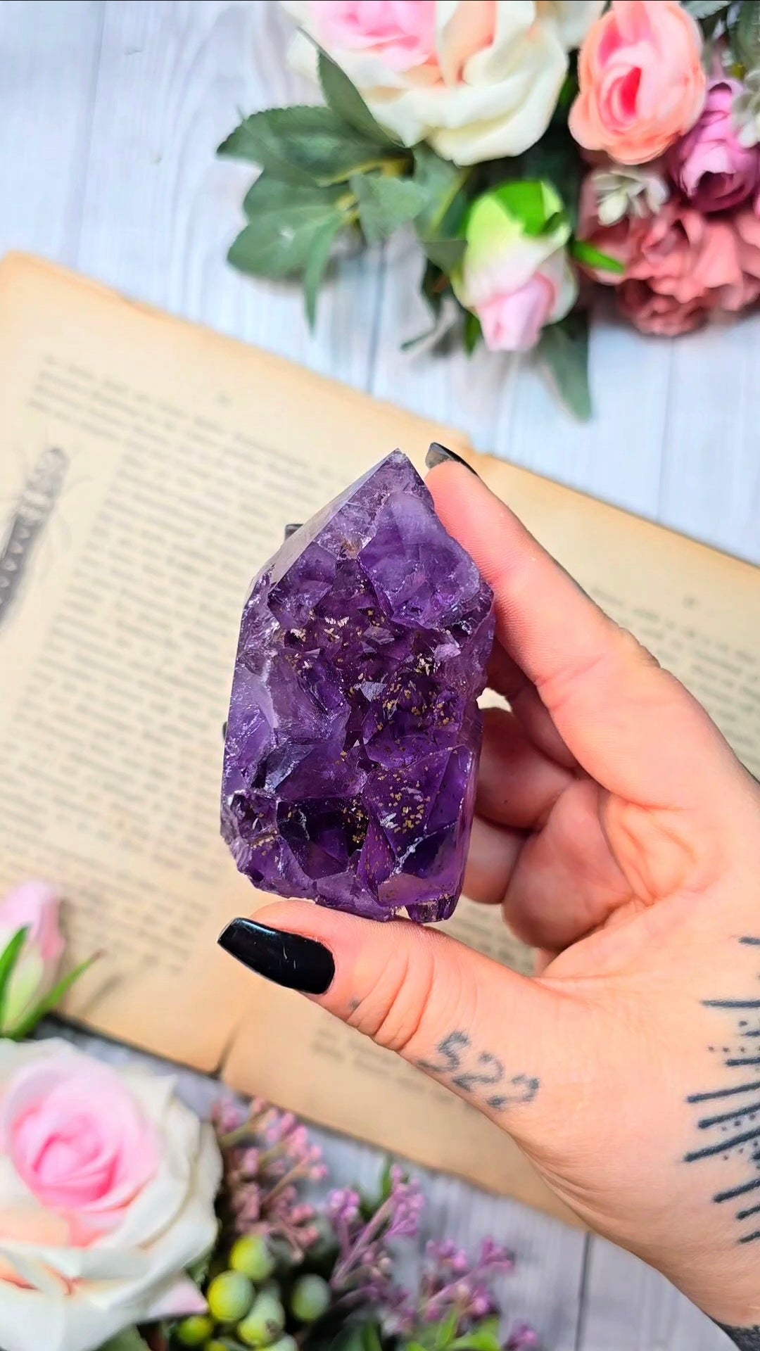 Druzy Amethyst tower CT338