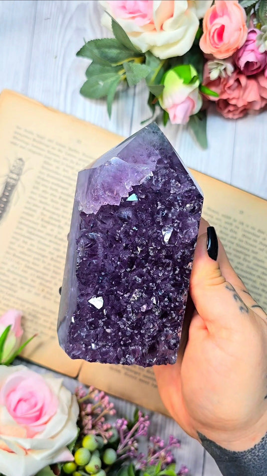 Druzy Amethyst / Quartz tower CT344