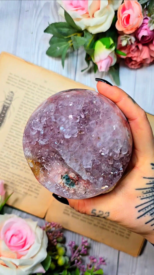 Pink Amethyst Sphere CS169