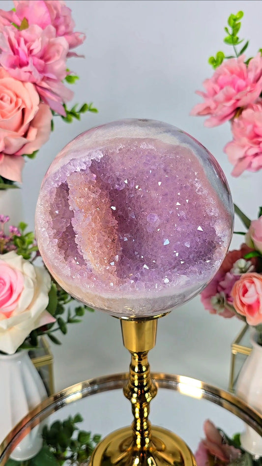 Pink Amethyst Sphere CS172