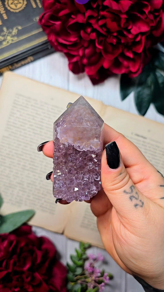 Druzy Amethyst / Quartz tower CT348