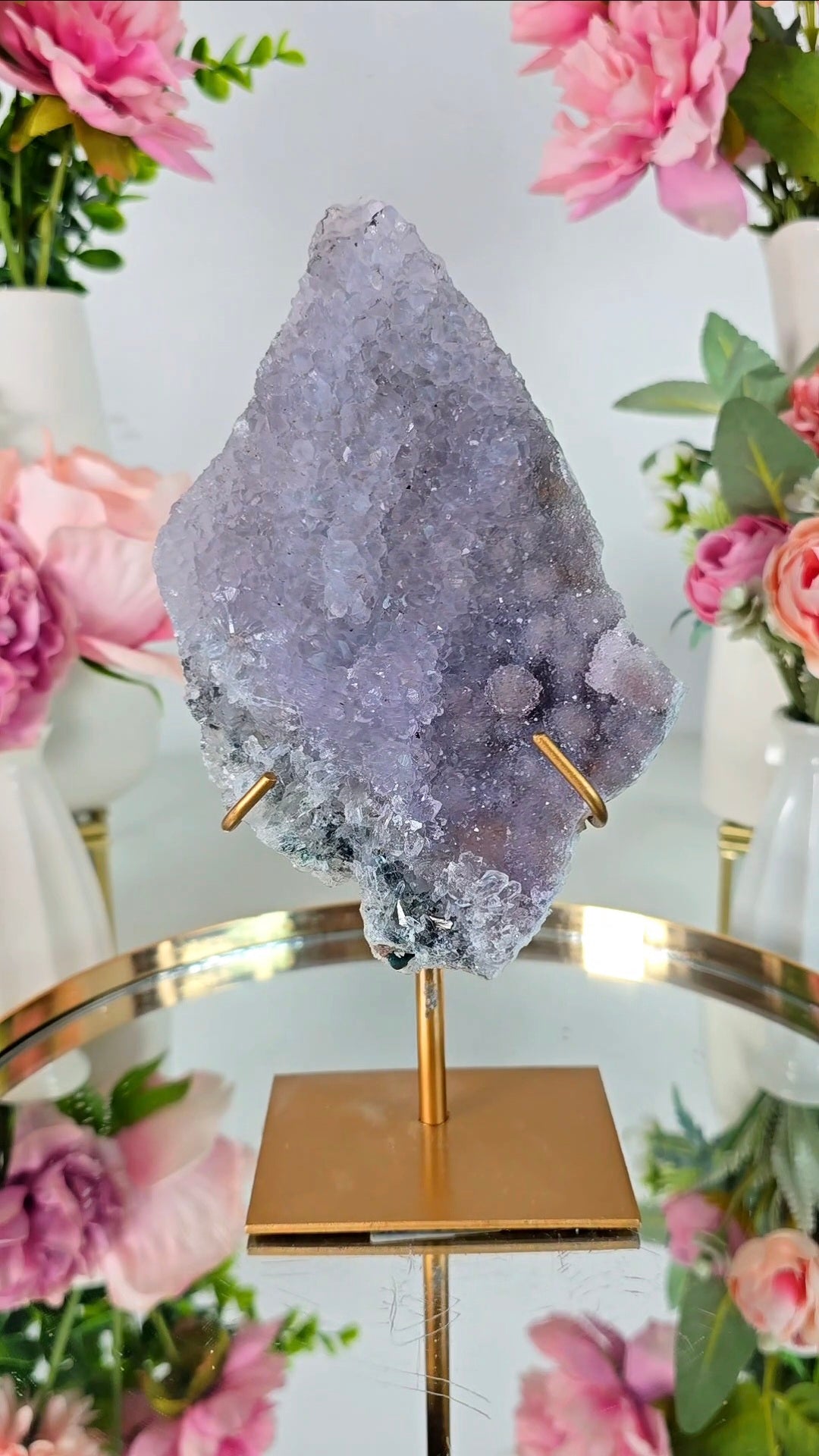 Flower Amethyst on Stand FL28