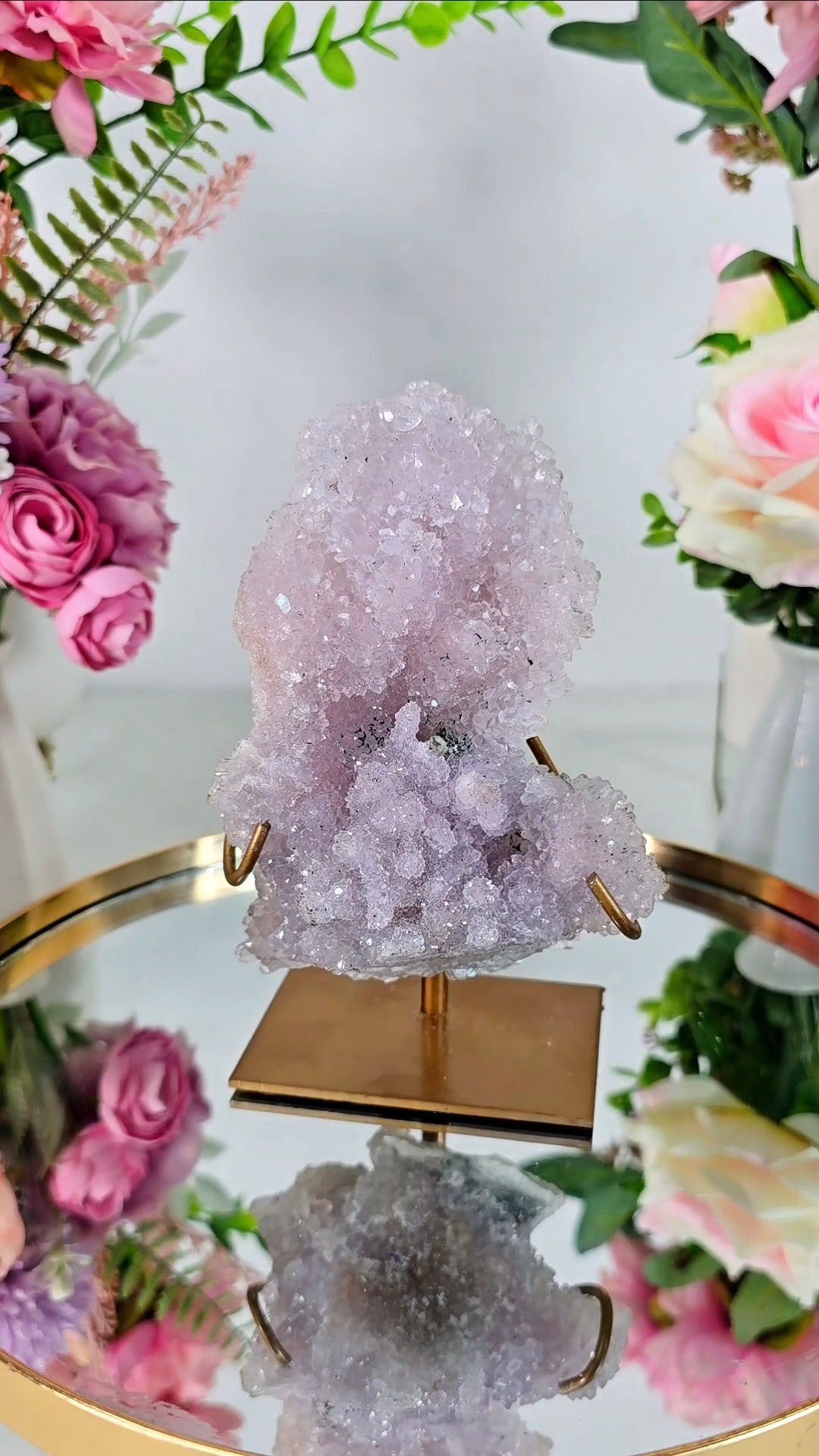 Flower Amethyst on Stand FL58