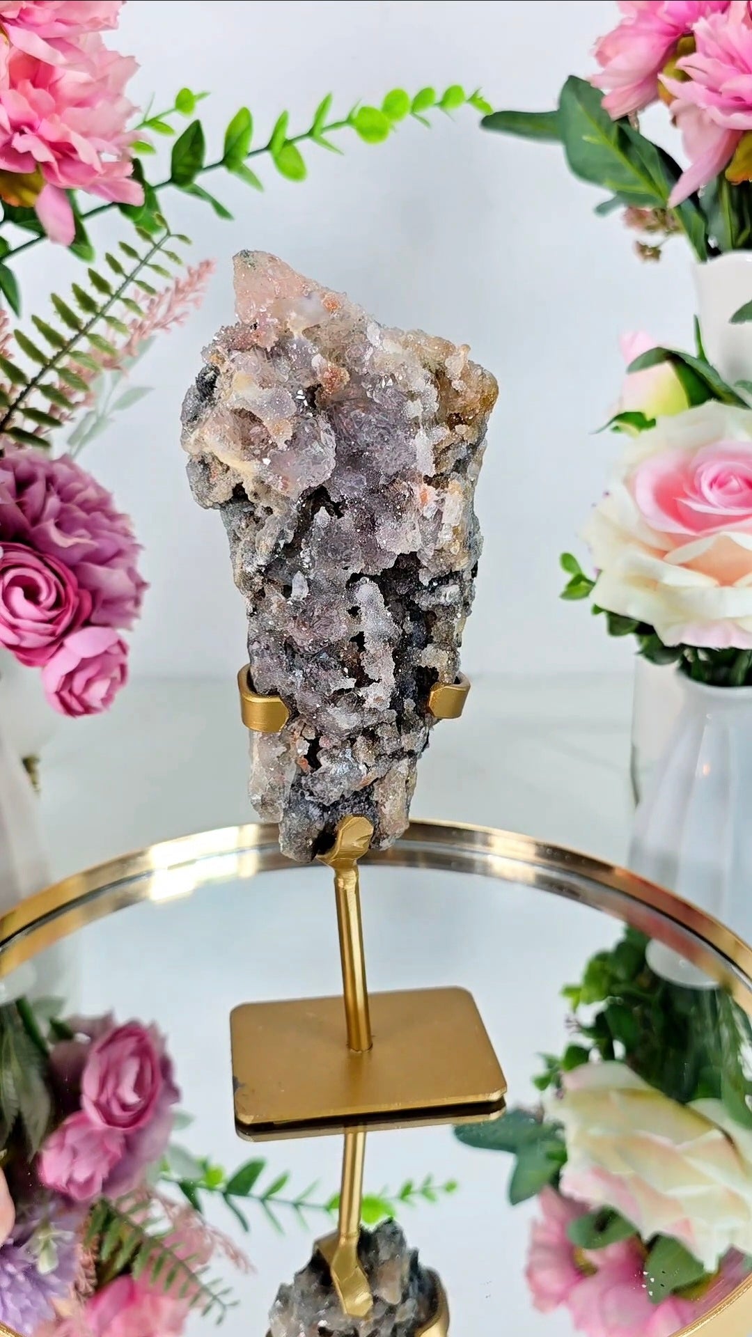 Flower Amethyst on Stand FL60