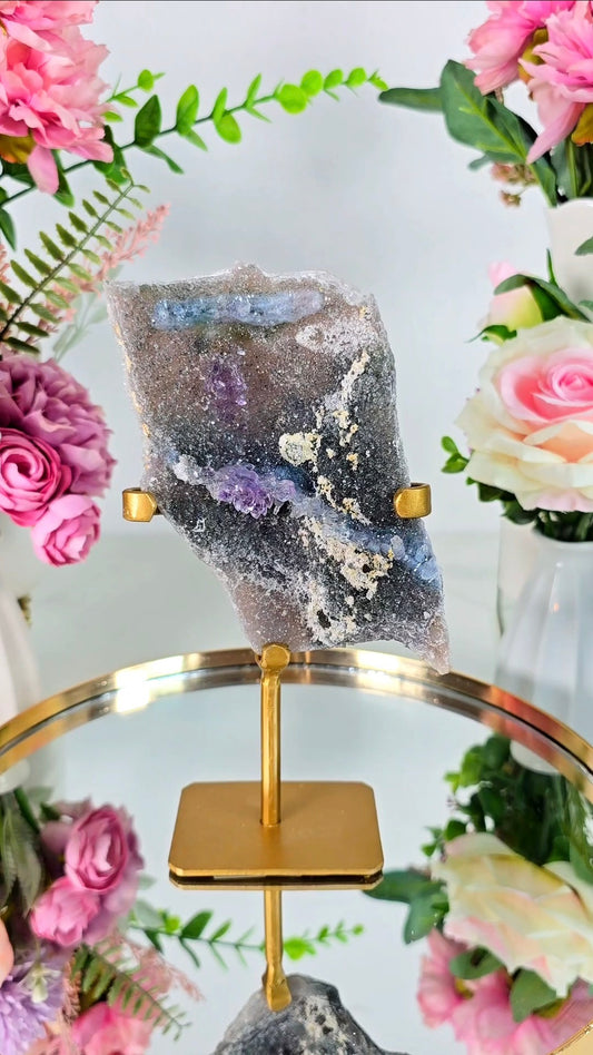 Flower Amethyst on Stand FL62