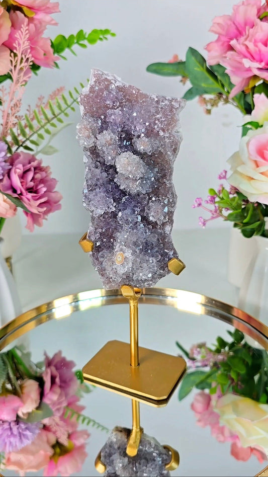 Flower Amethyst on Stand FL67