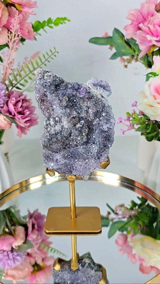 Flower Amethyst on Stand FL66