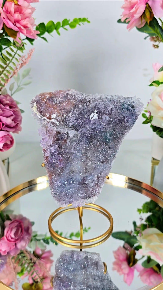 Flower Amethyst on Stand FL75