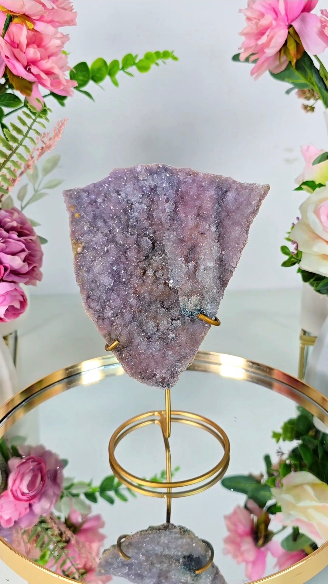 Flower Amethyst on Stand FL77