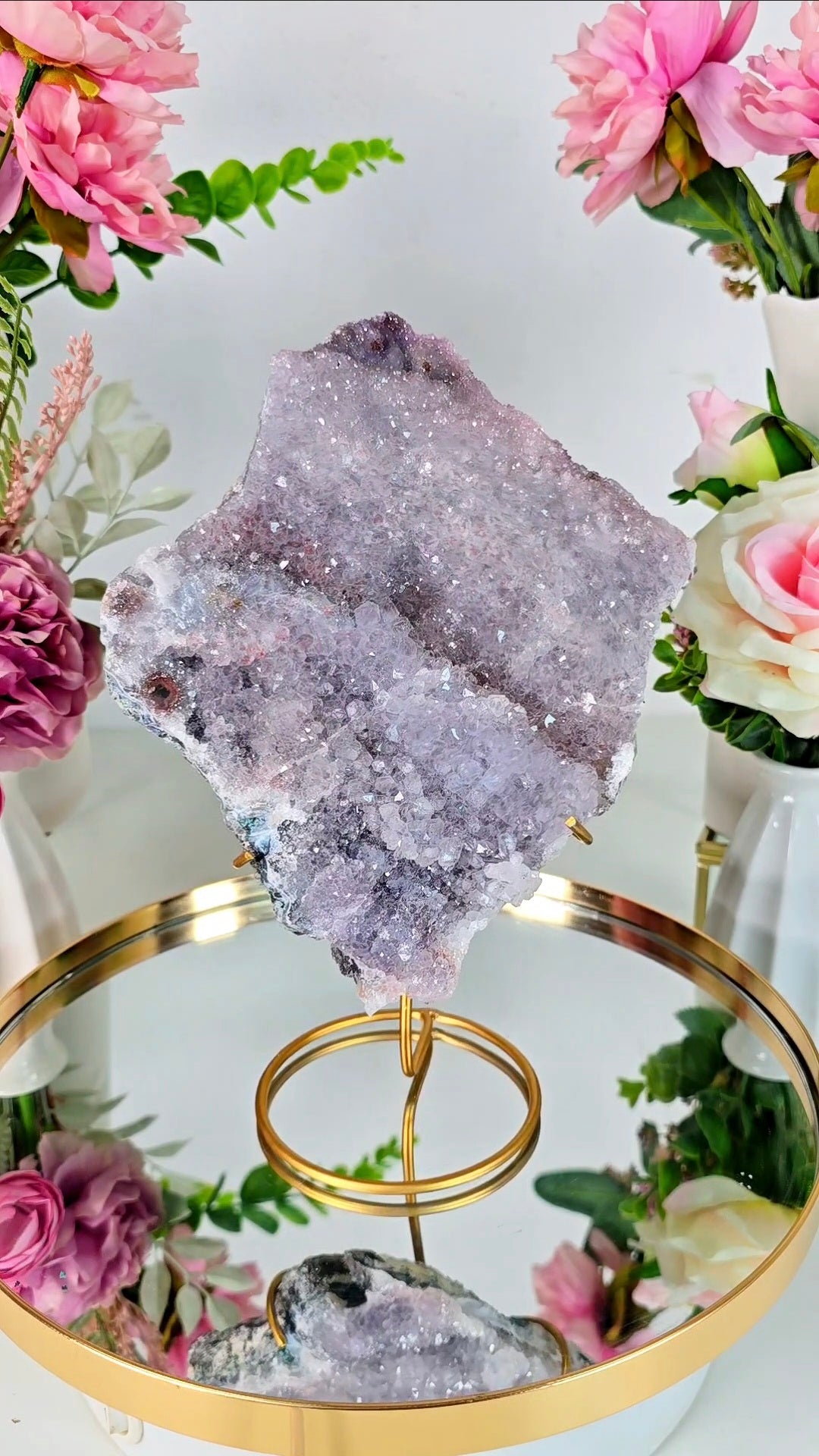 Flower Amethyst on Stand FL84