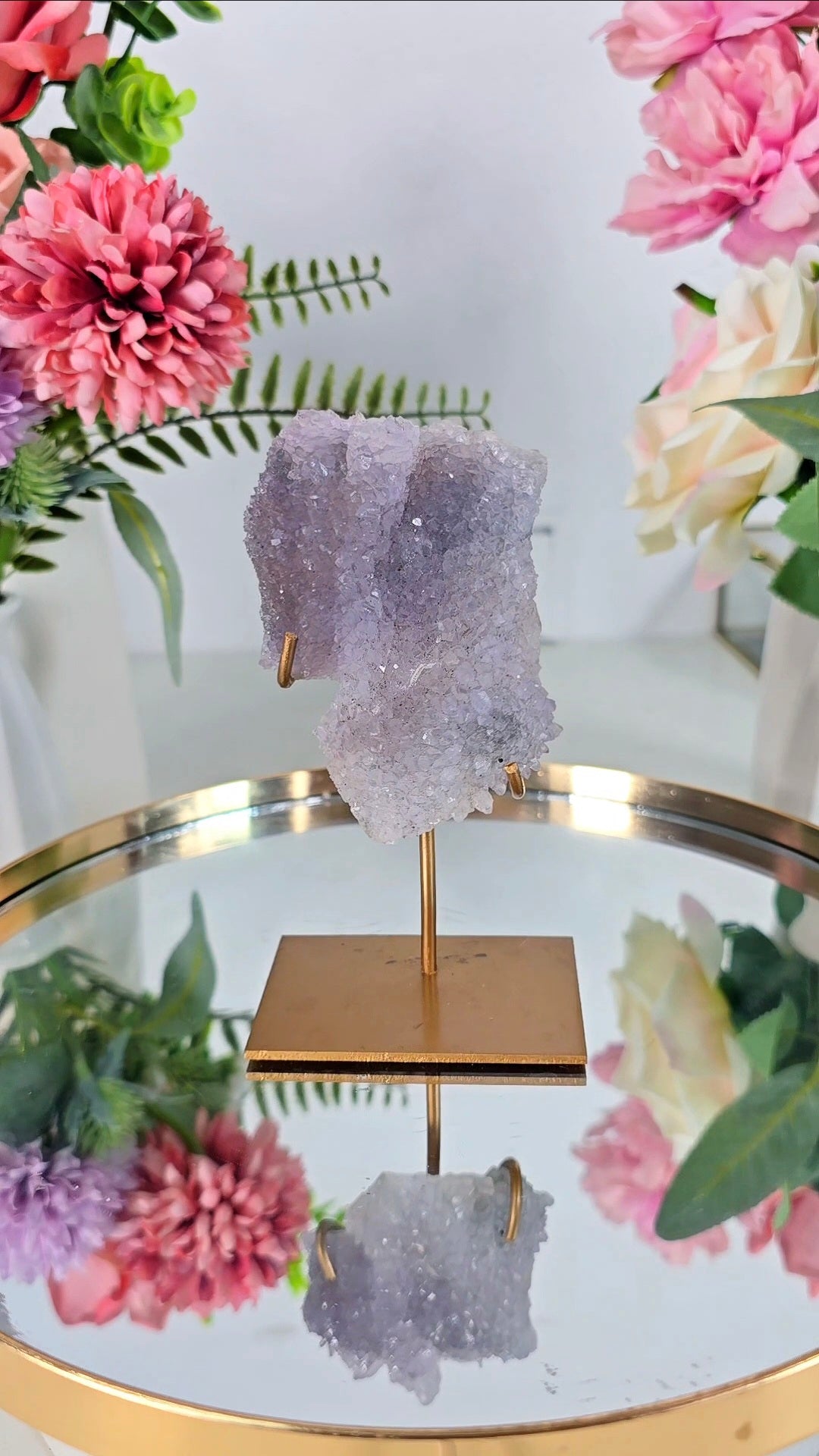 Flower Amethyst on Stand CFLX201