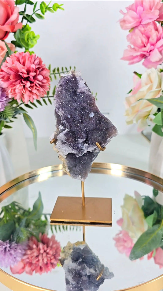 Flower Amethyst on Stand CFLX202