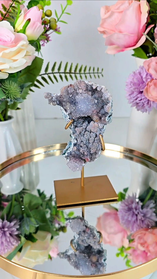 Flower Amethyst on Stand CFLX212
