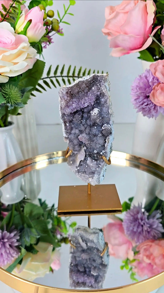 Flower Amethyst on Stand CFLX214