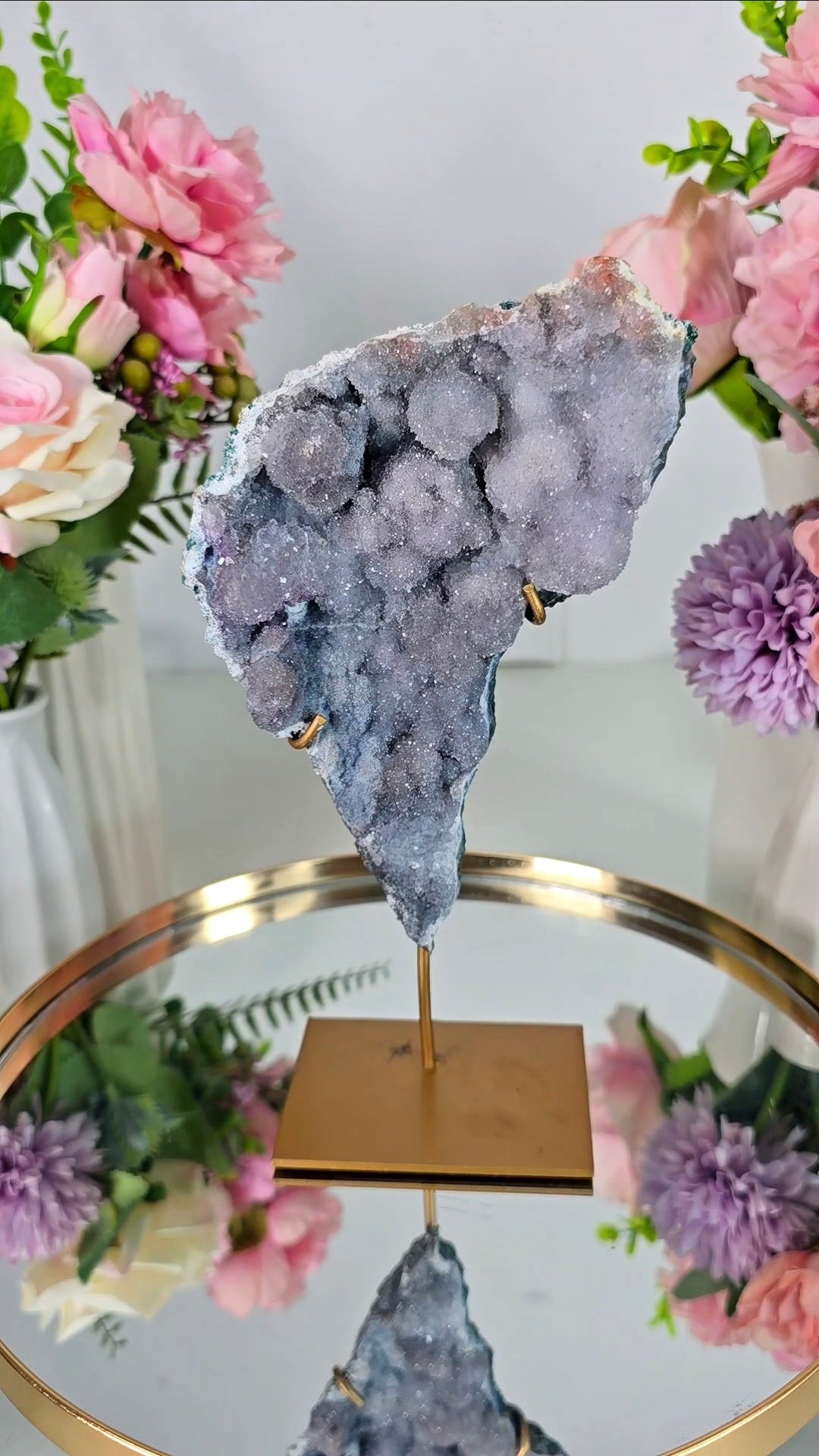 Flower Amethyst on Stand CFLX218