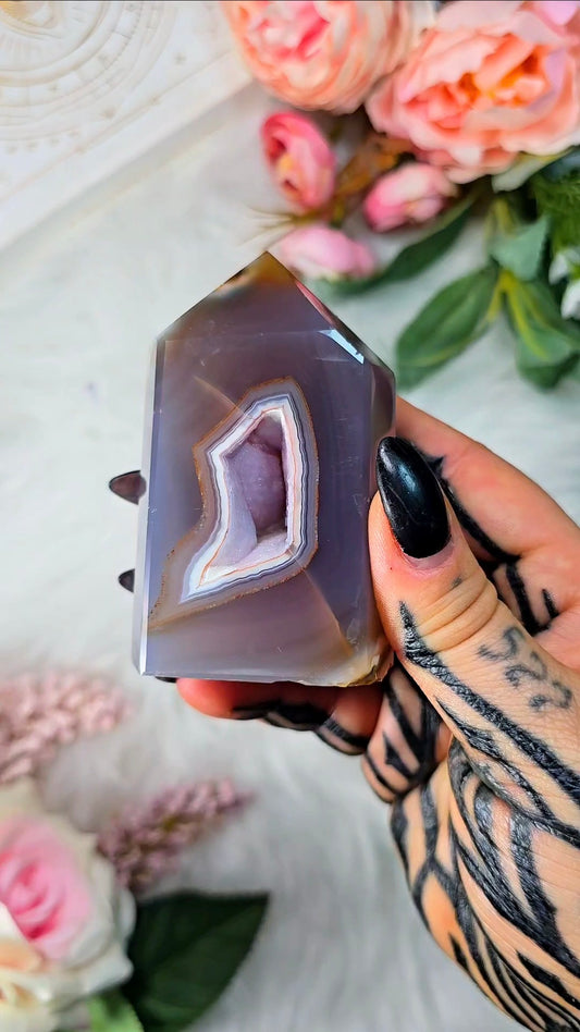 Druzy Agate Tower CT416