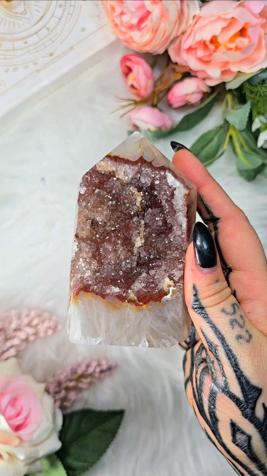 Druzy Agate Tower CT419