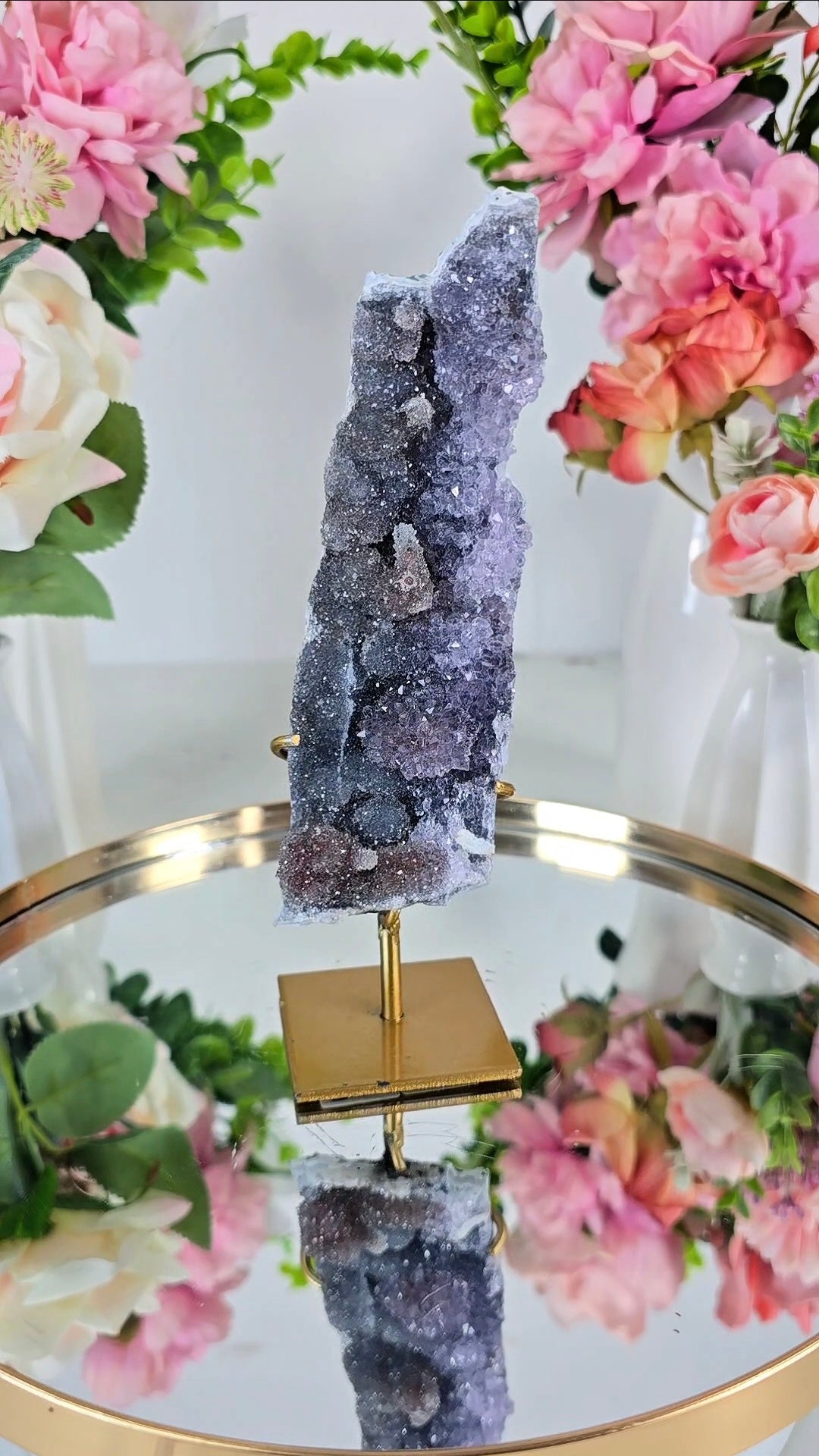 Flower Amethyst on Stand CFLX252