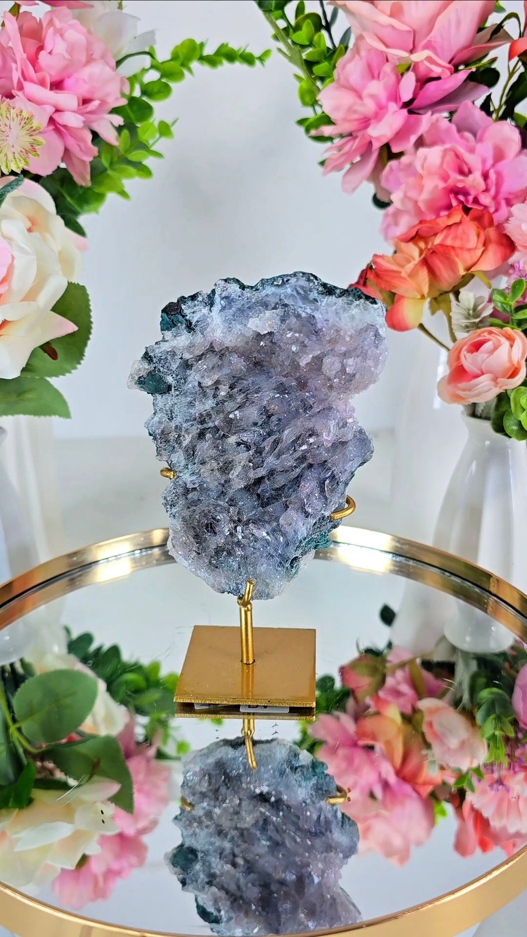 Flower Amethyst on Stand CFLX254