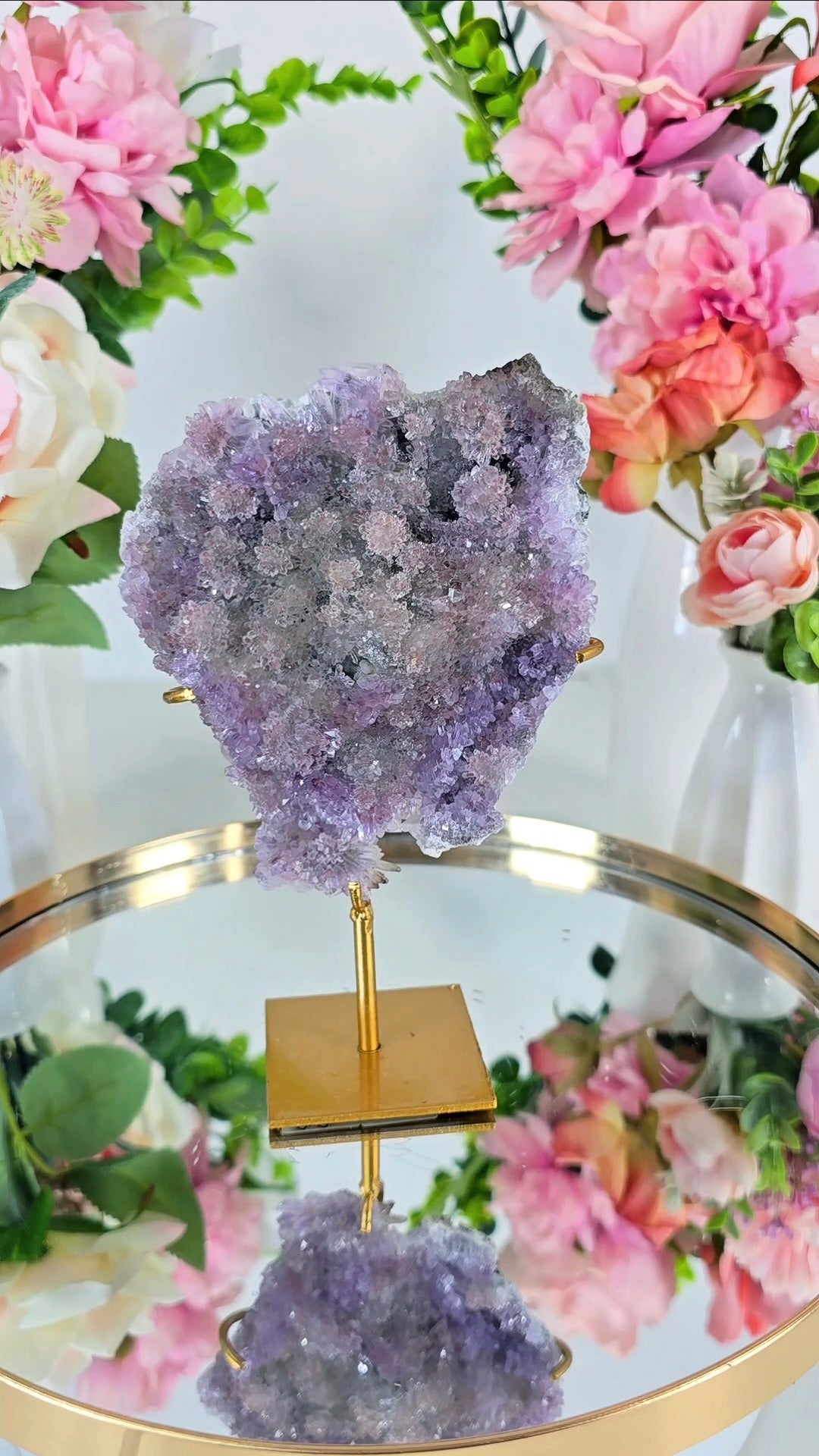 Flower Amethyst on Stand CFLX255