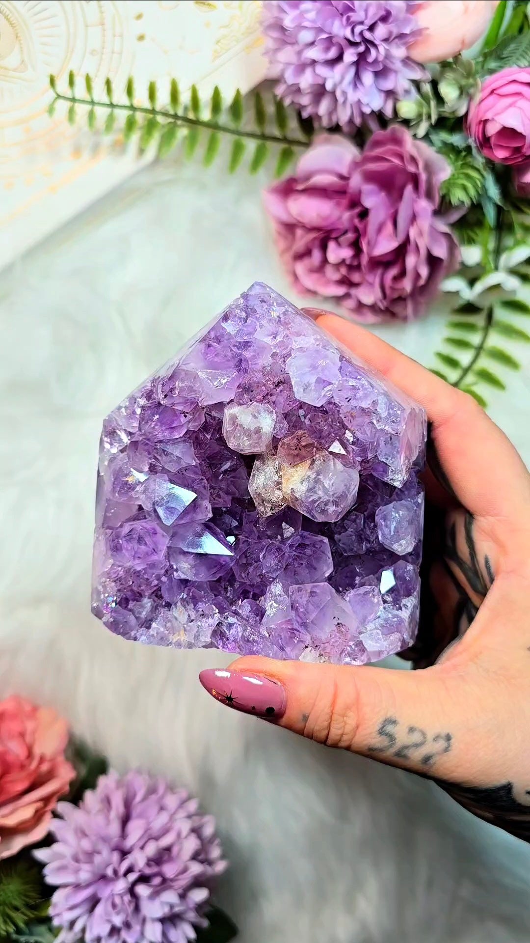 Pink Amethyst tower CT471