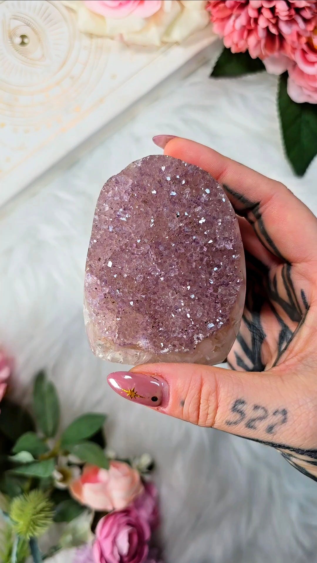 Rainbow Amethyst Cut Base