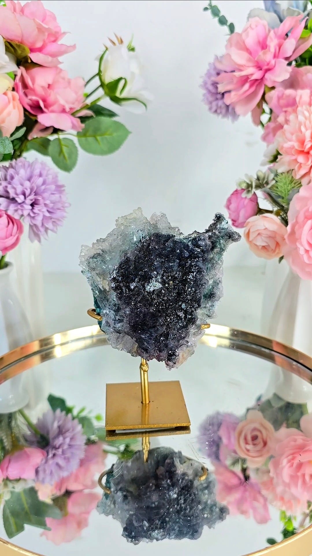 Flower Amethyst on Stand CFLX258
