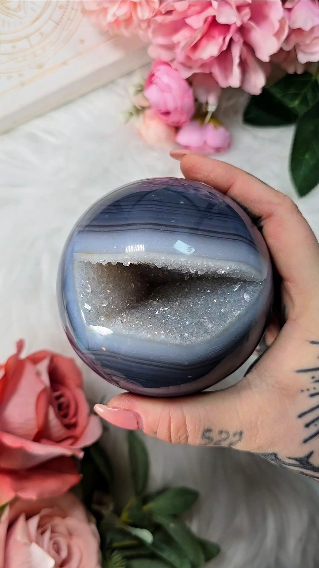 Druzy Agate Sphere CS200