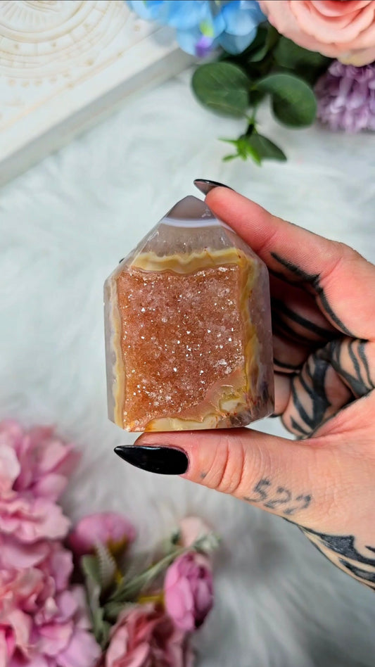 Druzy Agate tower CT498