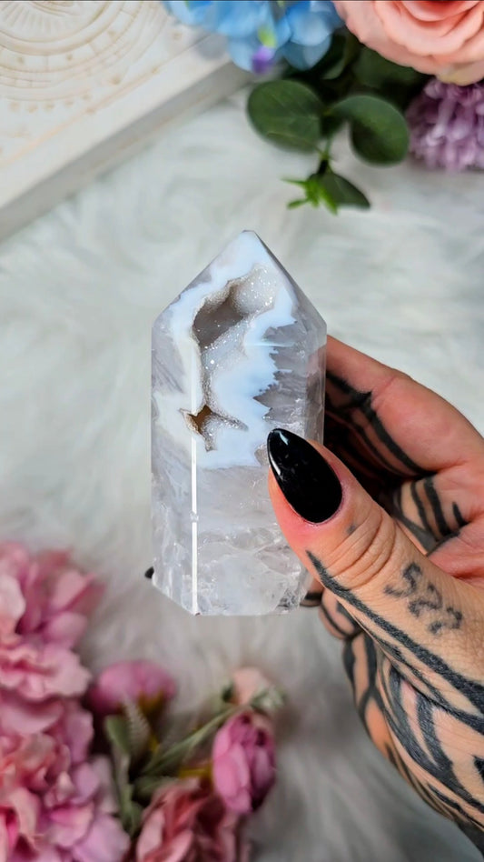 Druzy Agate tower CT499