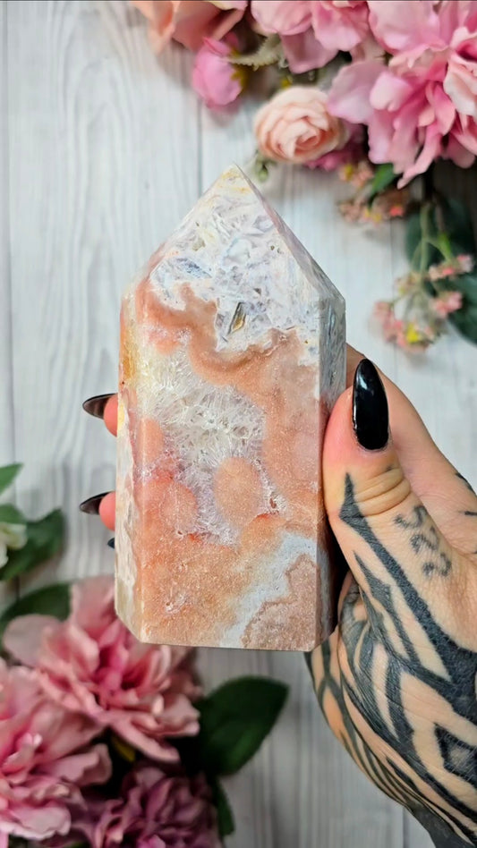 Pink Amethyst tower CT506