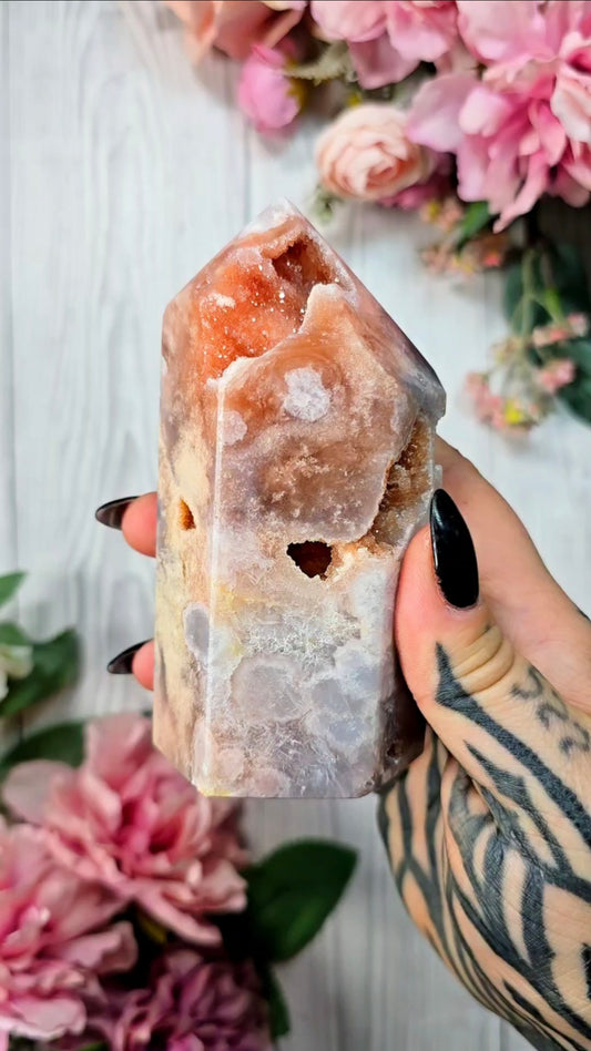 Pink Amethyst tower CT507