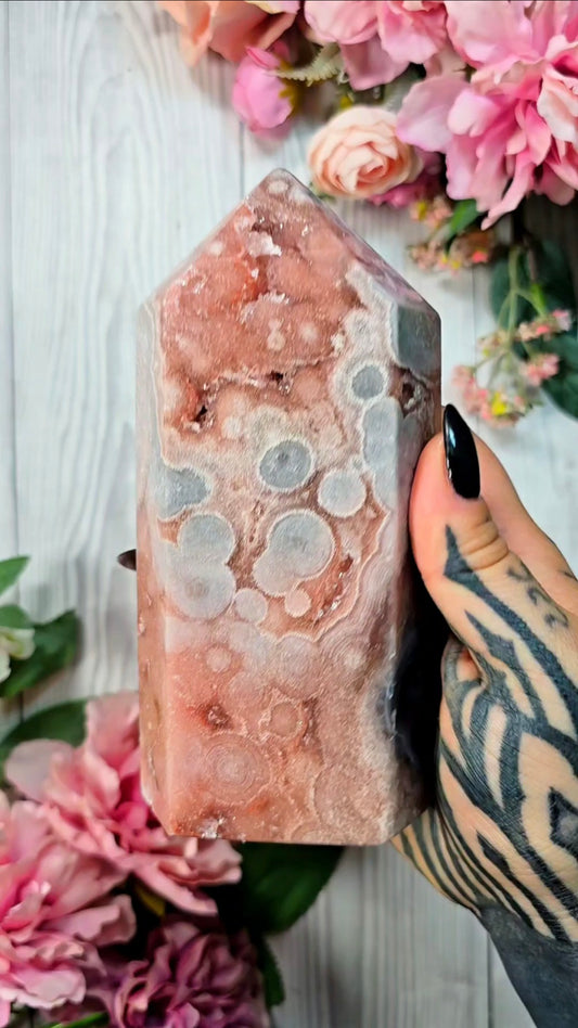 Pink Amethyst tower CT508