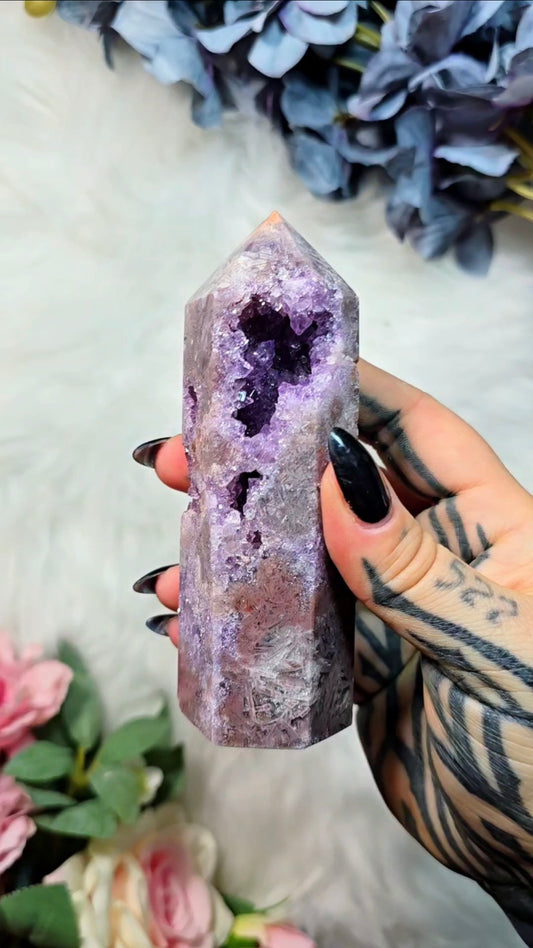 Pink Amethyst tower CT514