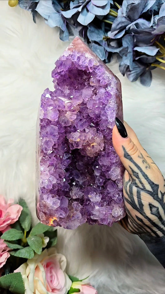 Pink Amethyst tower CT519