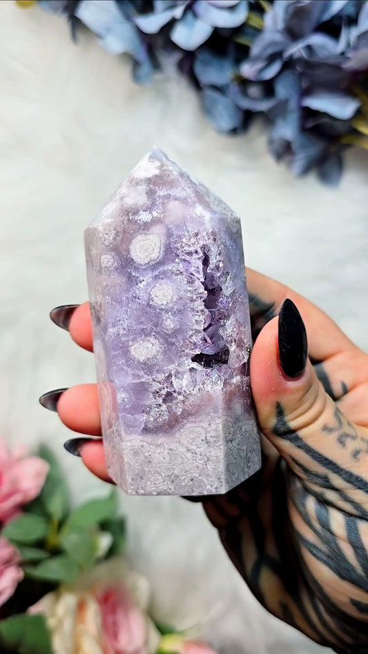 Pink Amethyst tower CT512
