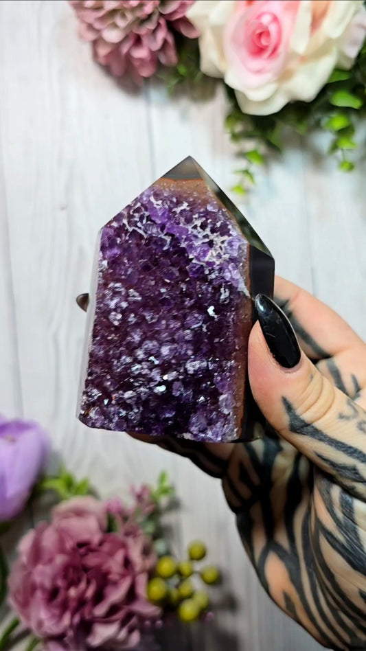 Druzy Agate tower CT531