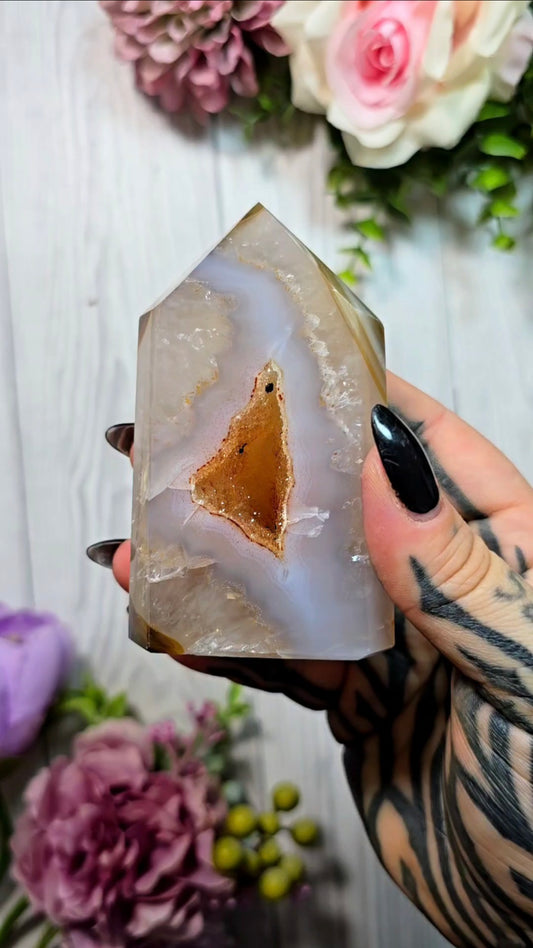 Druzy Agate tower CT533