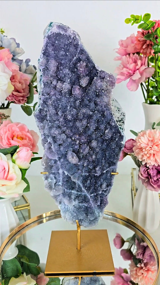 Flower Amethyst on Stand CFLX279