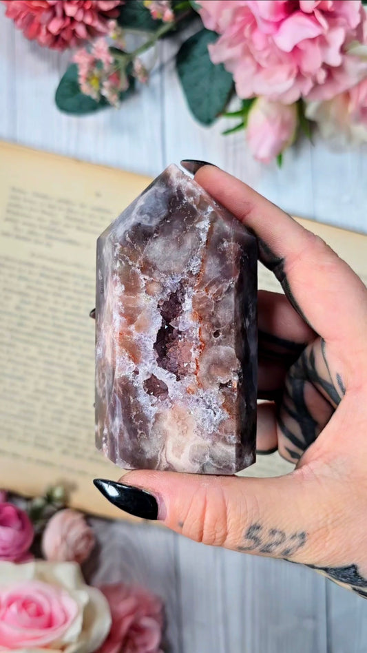 Pink Amethyst tower CT544