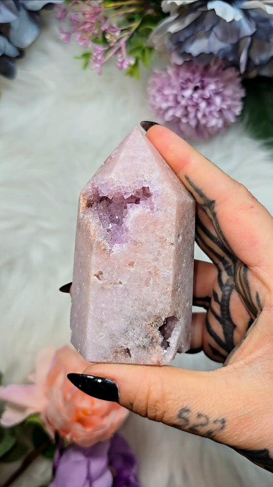 Pink Amethyst tower CT560