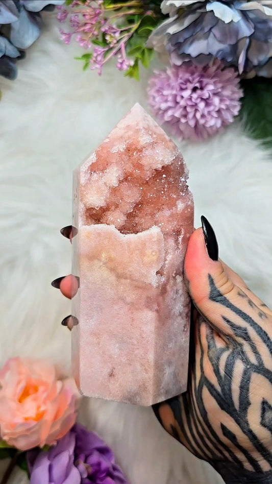 Pink Amethyst tower CT563