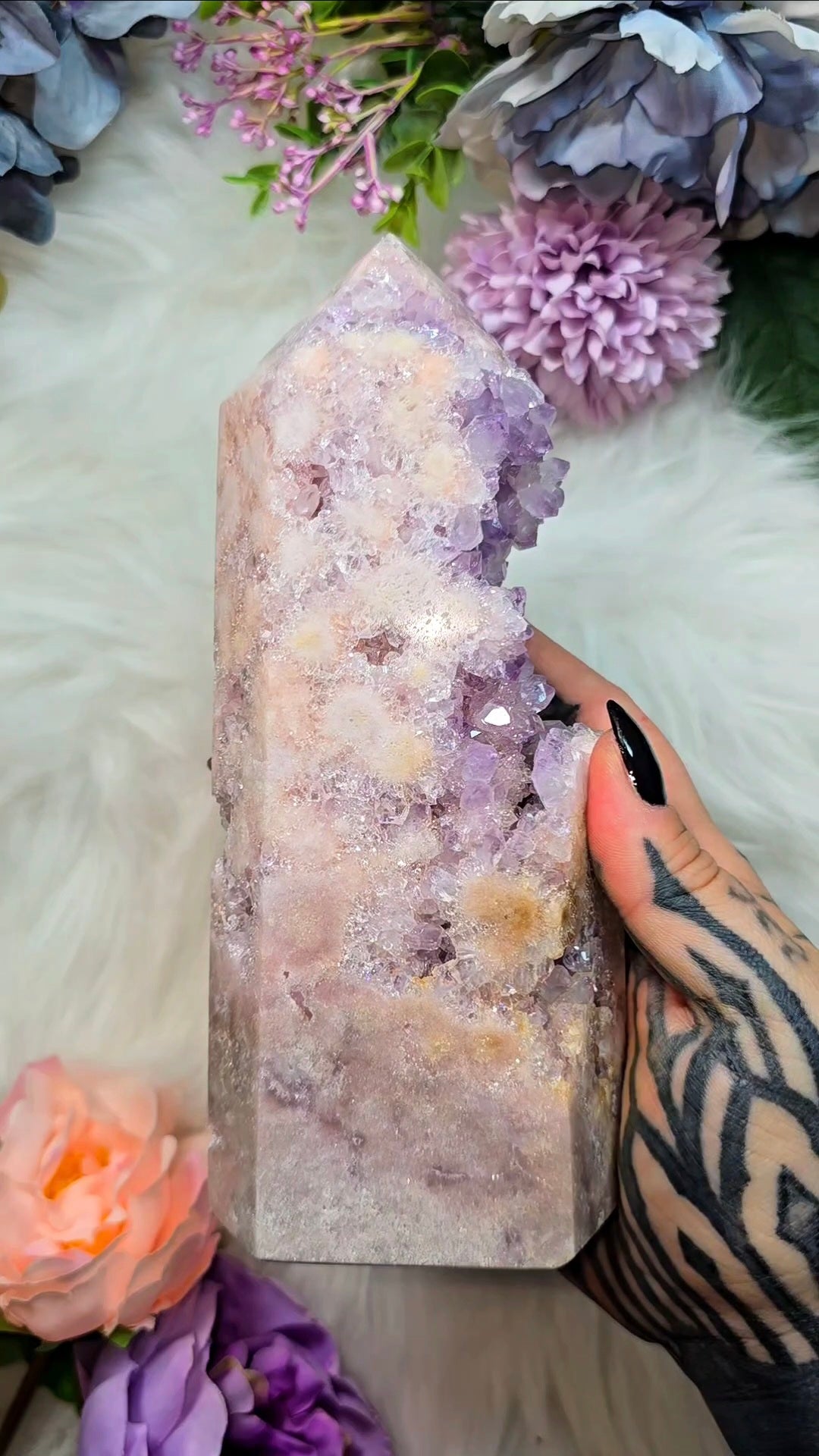 Pink Amethyst tower CT564